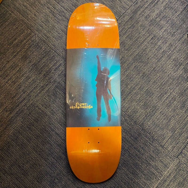 Fixer Skateboards “Drifter (With Egg Intent” 9.5″ Orange/Blue Deck