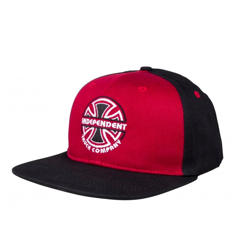 Independent Bauhaus Cap – Burgundy / Black