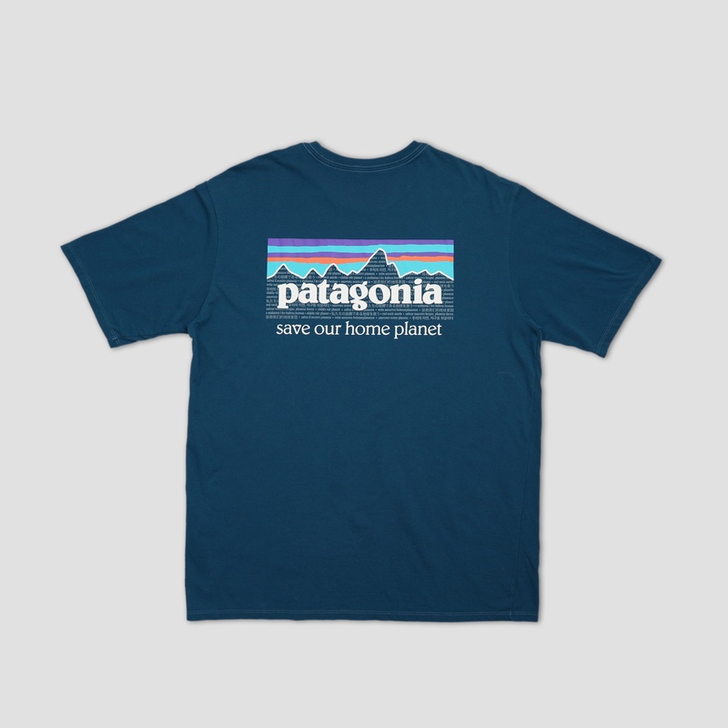 Patagonia P-6 Mission Organic T-Shirt Lagom Blue X-Small