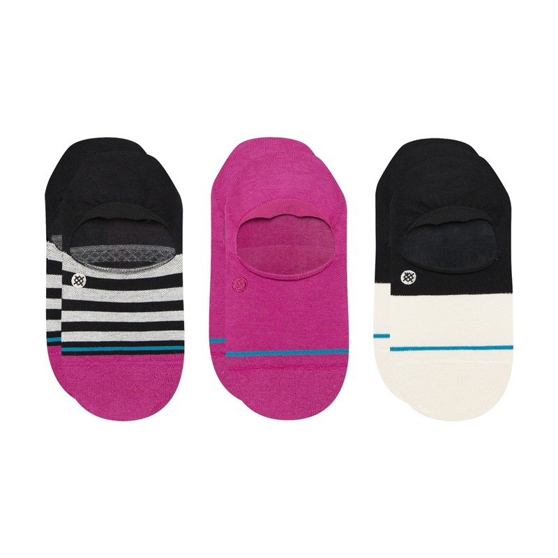 Stance Womens Absolute 3 Pack Socks Magenta M :: Men 6-8.5 / Women 8-10.5