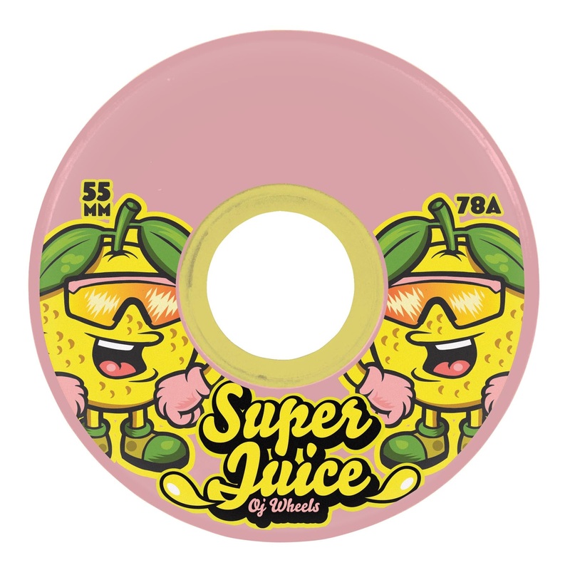 55mm Paloma Pink Mini Super Juice 78a OJ Skateboard Wheels Pink 55mm