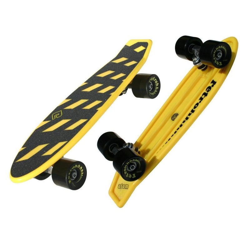Atom 21″ Mini Retroh Yellow Skateboard Complete
