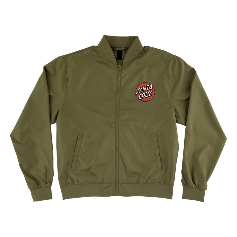 Cruz Bond Mens Santa Cruz Bomber Jacket Army S