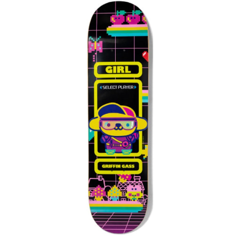 Girl X Sanrio Griffin Gass Kawaii Arcade Skateboard Deck 8.5″ 8.5″