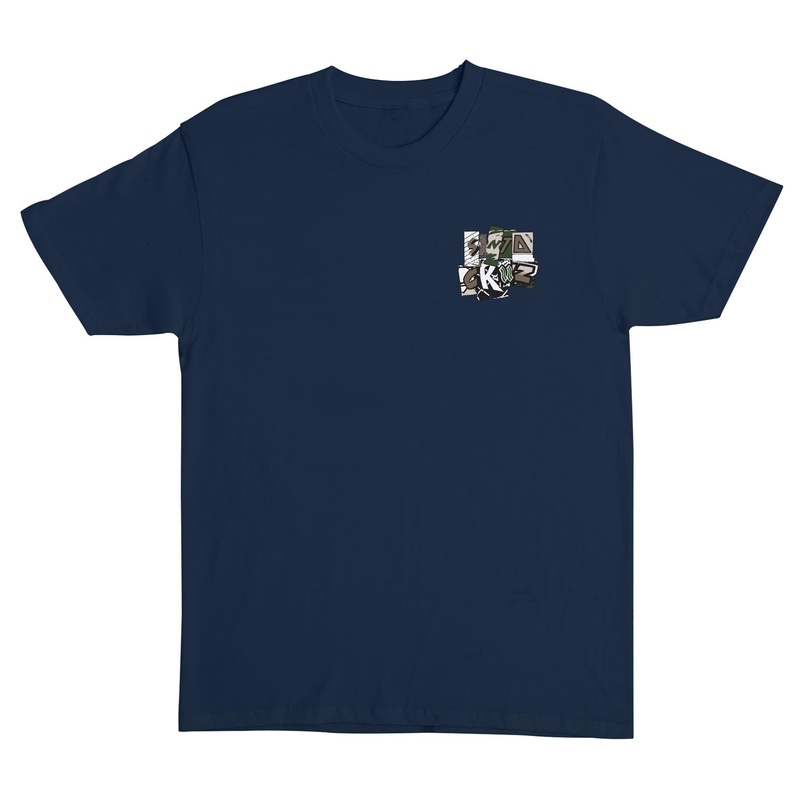 Kickback Mens Santa Cruz T-Shirt Navy S