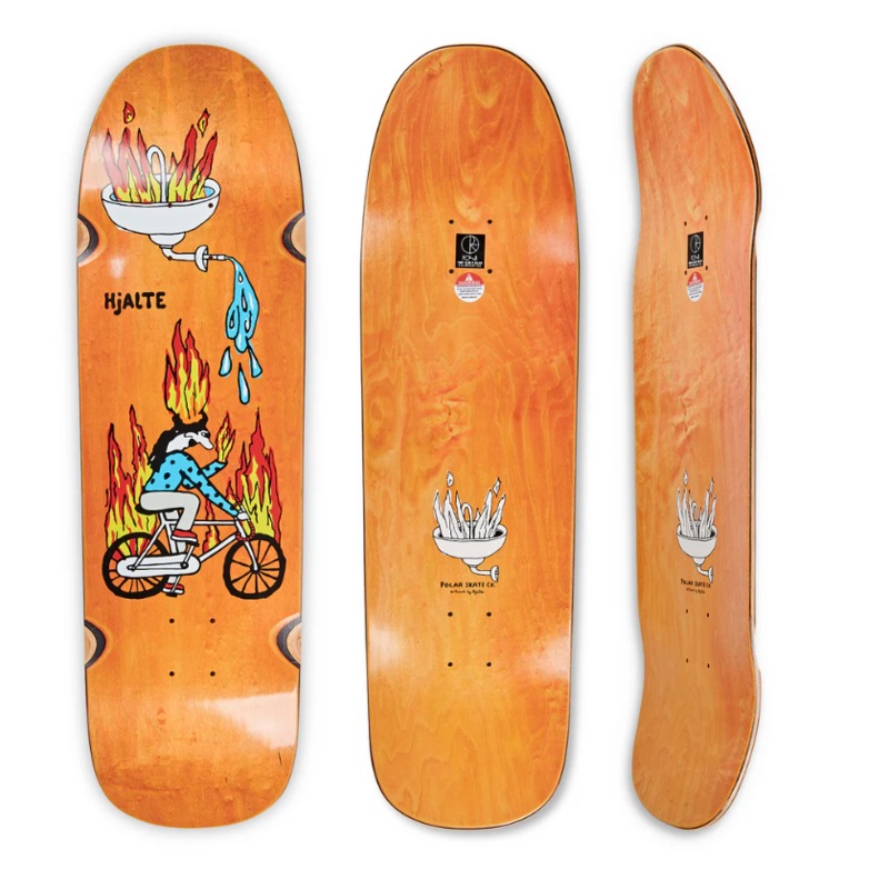 Polar Skateboards “Hjalte Halberg- Fire Ride” 1991 9.25″ Deck