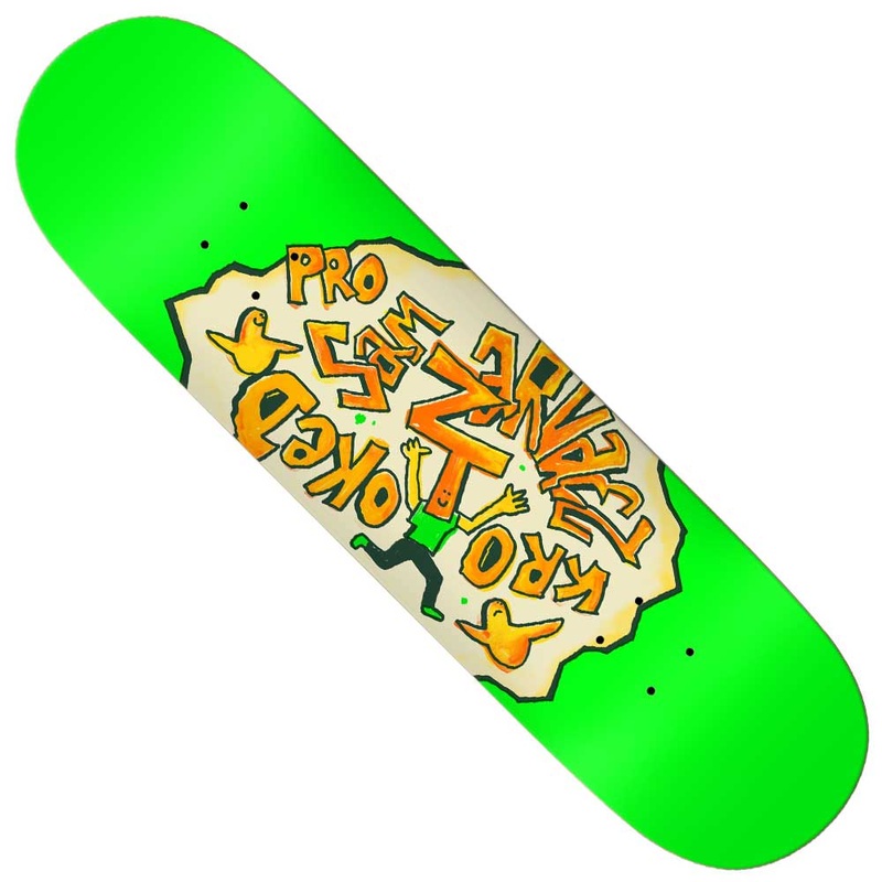 Sam Green 8.5×32.18 Krooked Skateboard Deck
