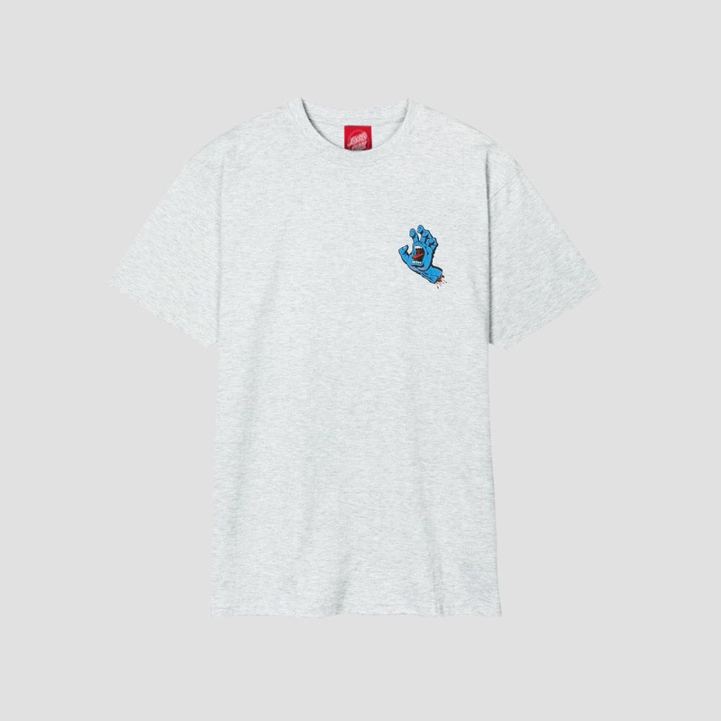 Santa Cruz Screaming Hand Chest T-Shirt Athletic Heather Small