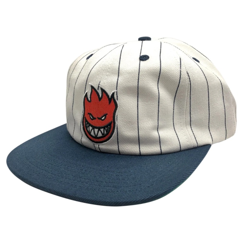 Spitfire Lil Bighead Strapback Hat Pinstripe Navy