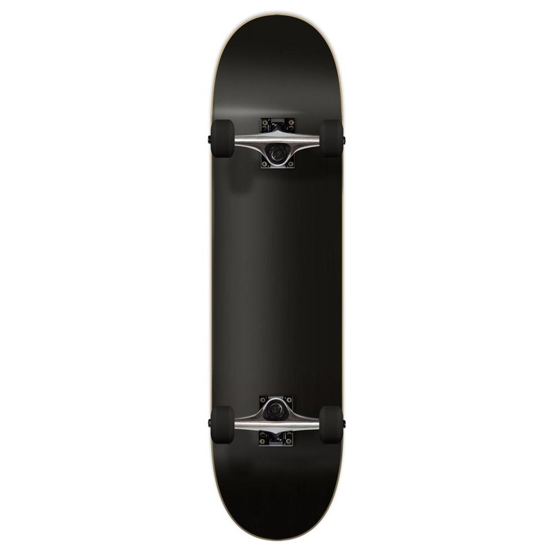 Yocaher Blank Complete Skateboard – Stained Black Complete
