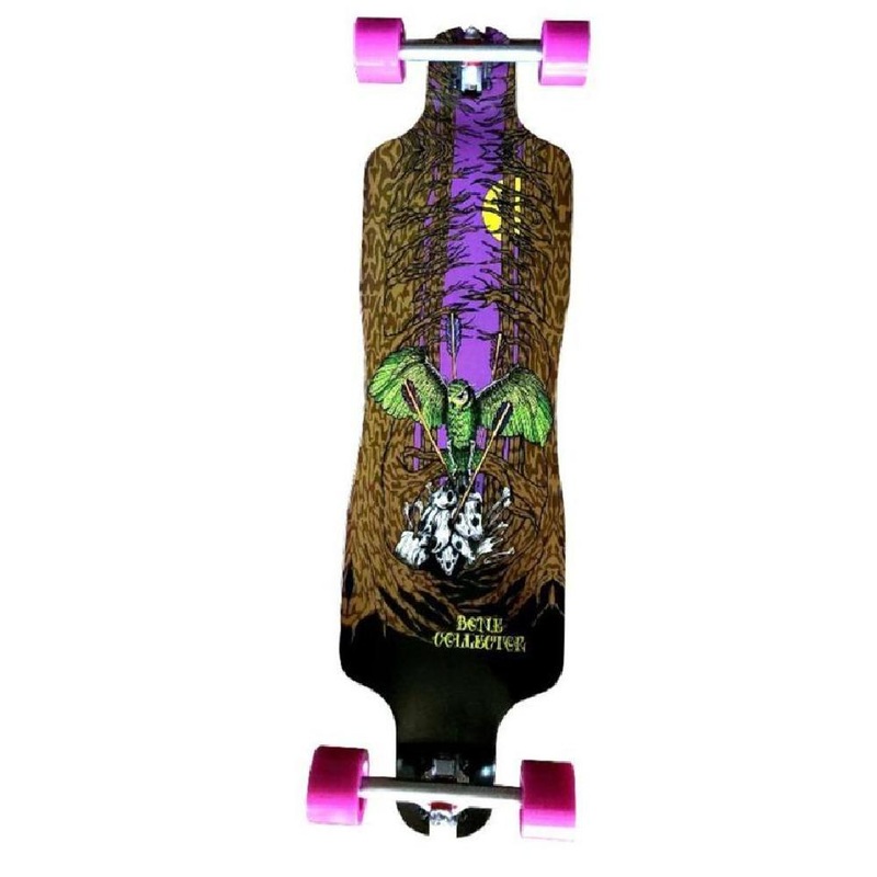 Flippin Bone Collector Drop Through Freeride 37″ Longboard