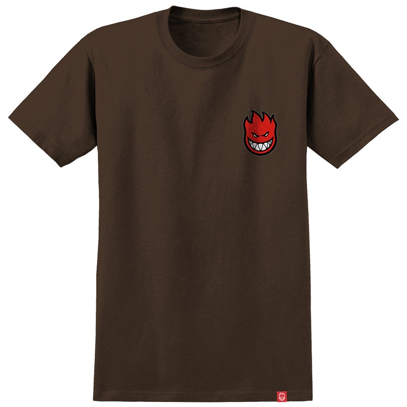 Spitfire Lil Bighead Fill T Shirt Dark Chocolate Small