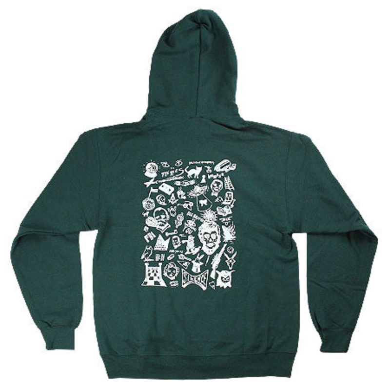 Theories Spooky From Now On Hooded Sweatshirt Forest/ White Extra Large