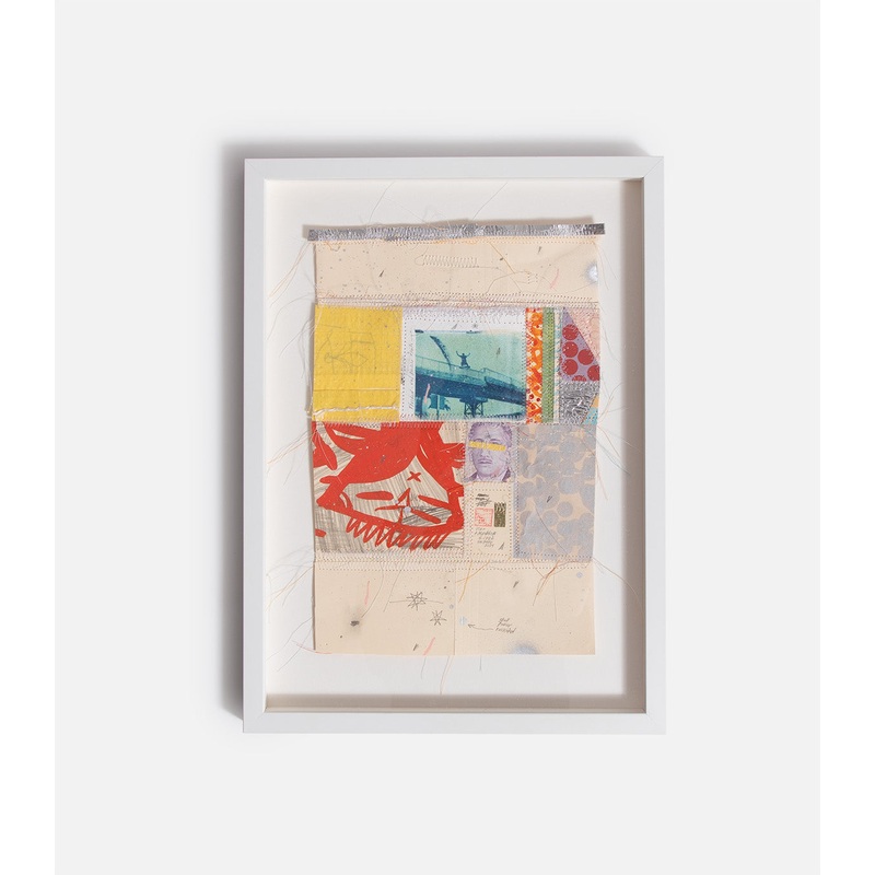 Thomas Campbell Sewn and Painted Heart Tour Art Piece