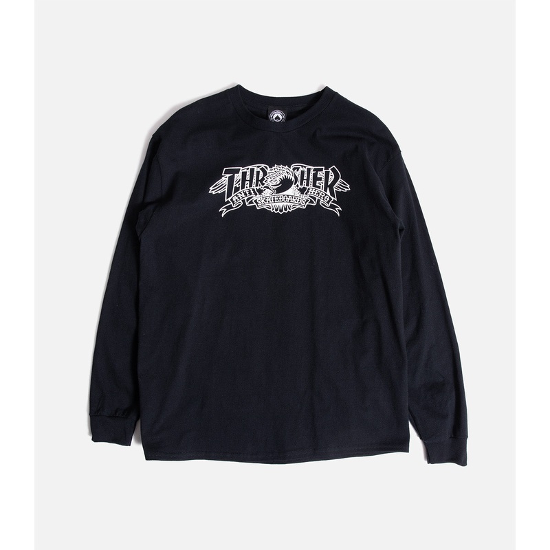 Thrasher X Antihero Mag Banner Long Sleeve T-Shirt