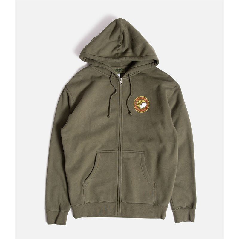 Antihero Eagle Round Zip Up Sweatshirt