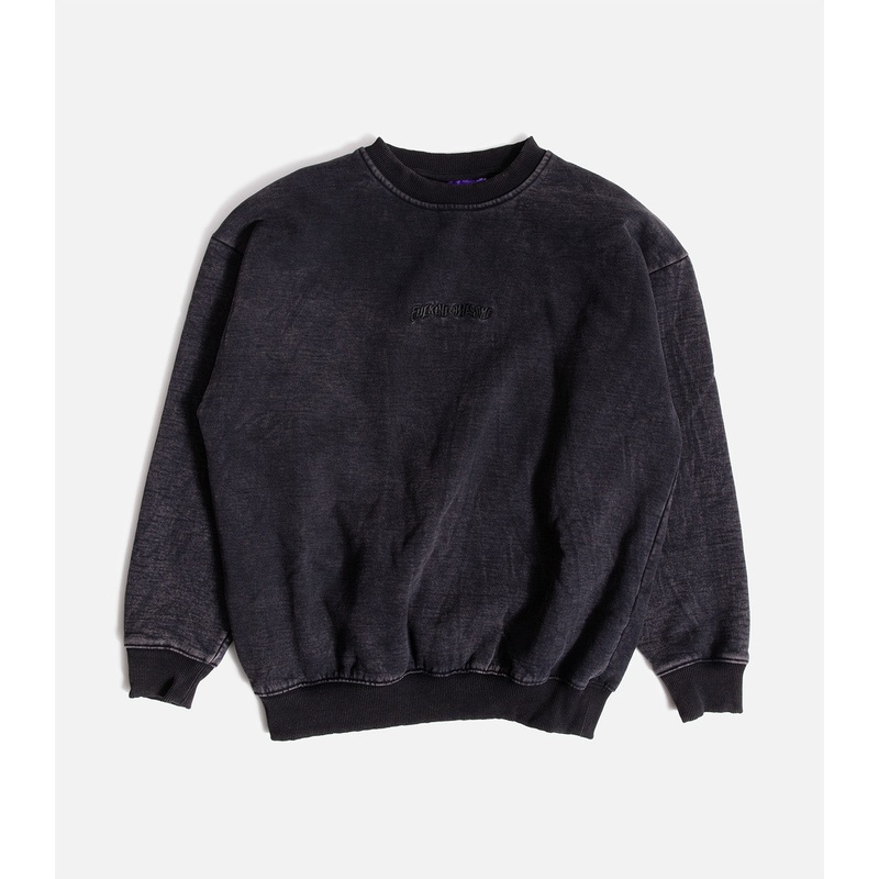 Fucking Awesome Little Stamp Snow Wash Crewneck Sweatshirt