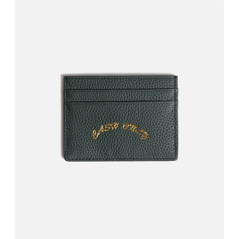Cash Only Leather Cardholder