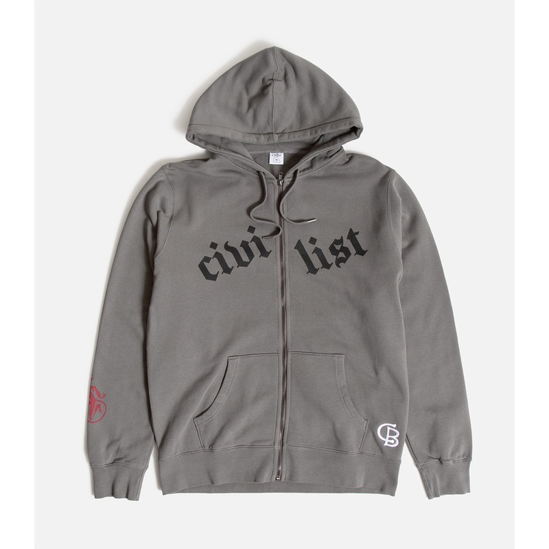Civilist Degree Zip Up Hooded Sweatshirt