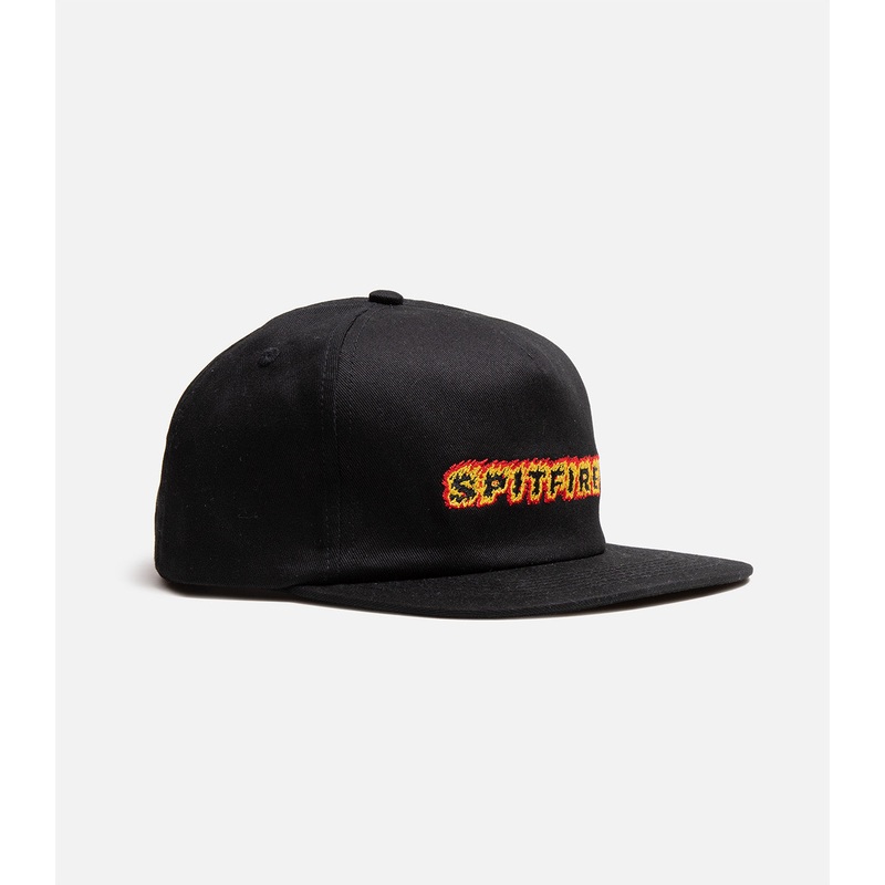 Spitfire Flames Script Snapback Hat
