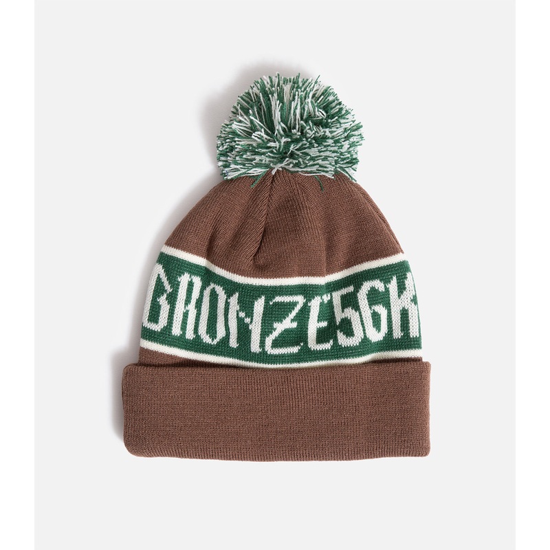 Bronze 56K Poof Ball Beanie