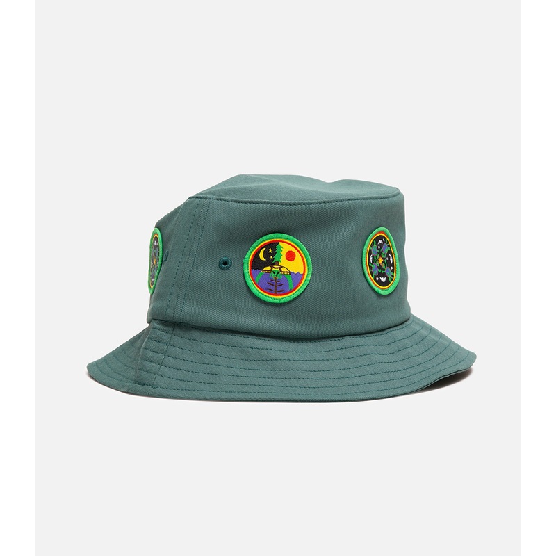 Turtle Island Mind Expansion TIME Patches Bucket Hat