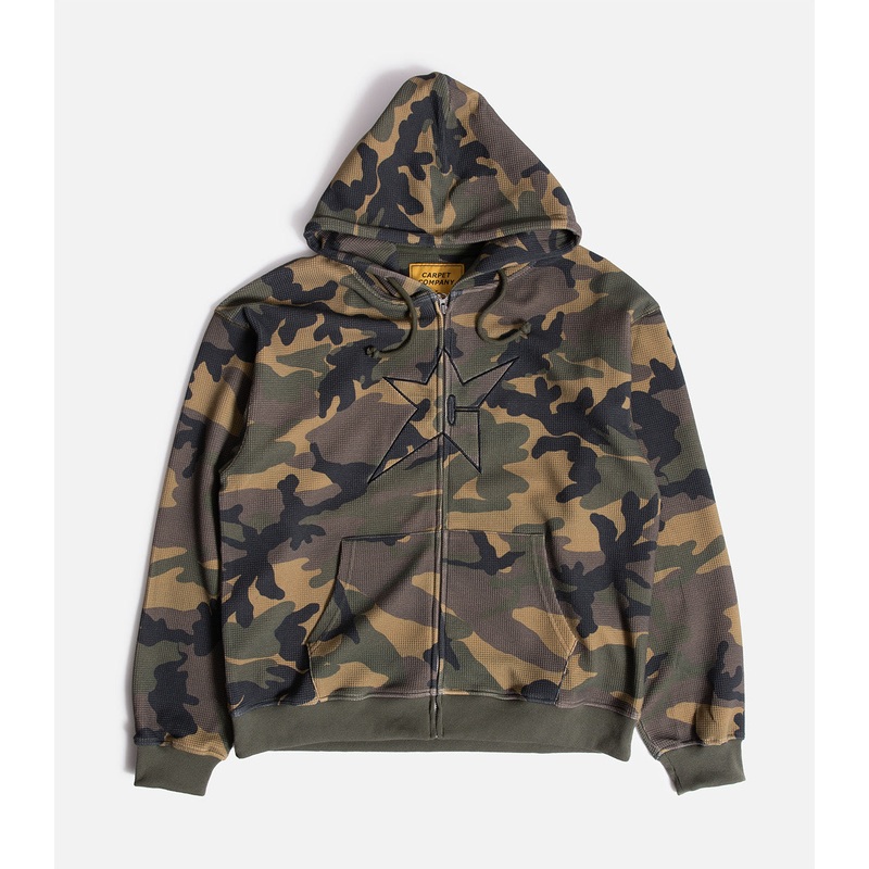 Carpet C-Star Thermal Zip Hooded Sweatshirt